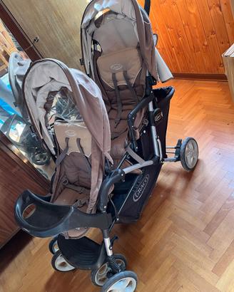 Passeggino gemellare Graco con copertura gambe