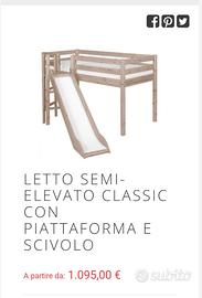 Lettino con scivolo
