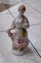 Statuina porcellana Polonne URSS Ragazza Ucraina