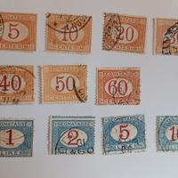 Regno1870/1890- Segnatasse arancio e azzuro