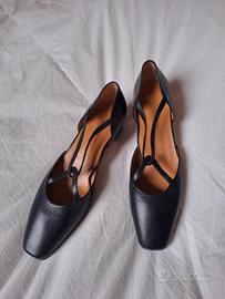 scarpe ballerine in pelle fatte a mano n.38,5