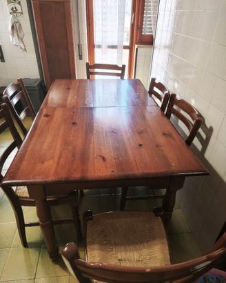 Tavolo allungabile Patriarca in legno massello
