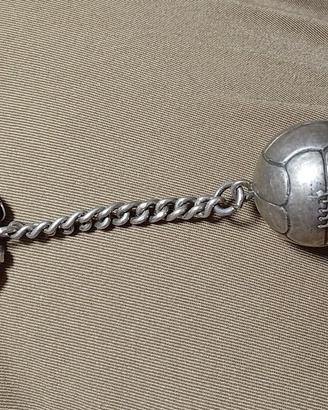 ciondolo pallone in argento vintage 