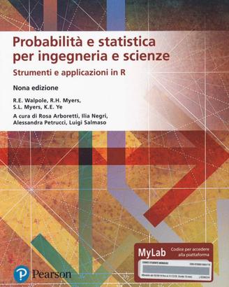 Probabilità e statistica per ingegneria e scienze