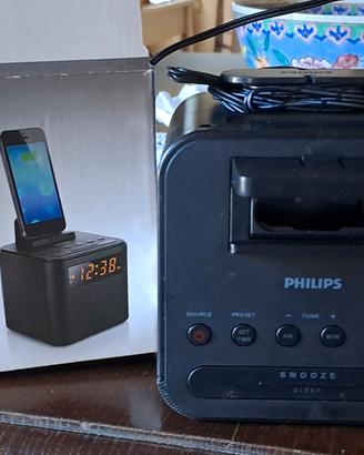 Radio orologio sveglia carica cellulare