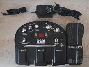 Line6 Floor POD Multieffetto Chitarra + Caricatore