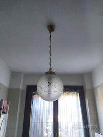 lampadario di vetro temperato