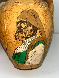 Vaso Sardo in Terracotta Ricoperto in Sughero