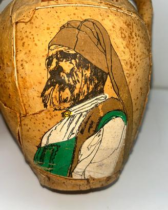 Vaso Sardo in Terracotta Ricoperto in Sughero
