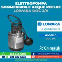 Elettropompa acque reflue LOWARA DOC 3/A 107540000