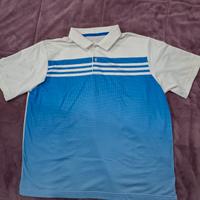 Polo Adidas uomo bianco e blu