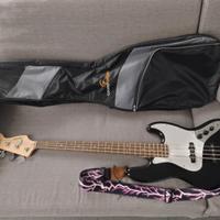 basso fender squier jazz affinity e amplificatore