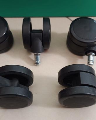 5 ruote per sedia da ufficio, studio, gaming