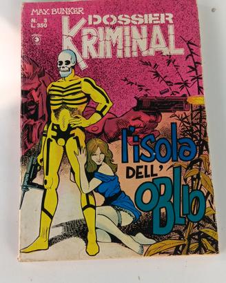 Kriminal  dossier. fumetto vintage di Max Bunker 