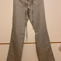 Pantaloni da donna estivi in lino e cotone