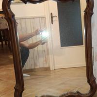 Specchio il legno color noce