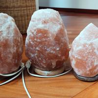 3 Lampade di sale Himalayano originali