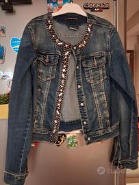 giubbino jeans taglia 40