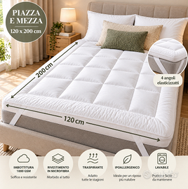 Topper Morbido per Letto 120x200 – Piazza e Mezza