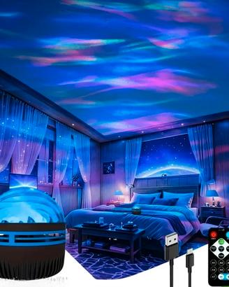 Lampada LED luce effetto stelle aurora boreale 