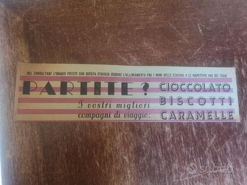 cartoncino da collezione treni Italia 