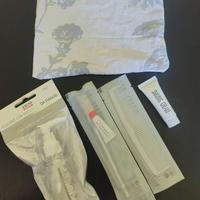 set viaggio aereo hotel pettine pochette spazzolin