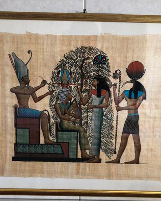 Quadro - papiro con cornice