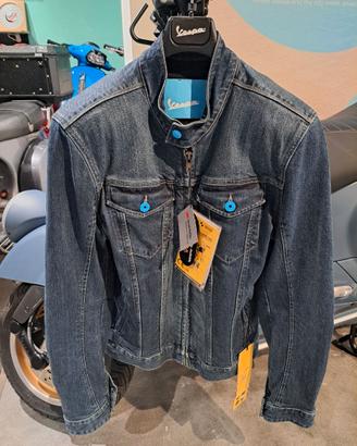 Giacca Vespa da Uomo in Denim con Protezioni