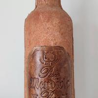 Bottiglia antica in pelle di animale dal Perù