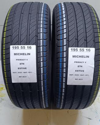 2 GOMME 195 55 16 MICHELIN RIF4631