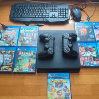 ps4  + 2 joystick+  9 giochi( leggere descrizione)