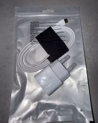 Caricabatterie Superveloce USB C 25 W e Cavo USB C