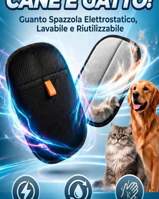 Guanto rimozione peli animali 