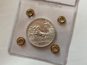1 Lira 1917 Quadriga Briosa Argento qFDC