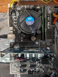 Intel i7 7700K + B250 BTC-12P + Dissipatore CPU