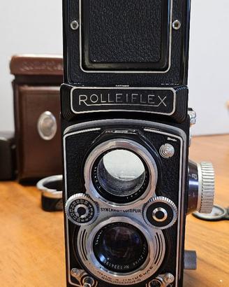 ROLLEIFLEX 3.5B  TESSAR ZEISS completa di custodia