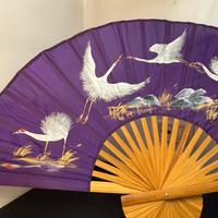 Ventaglio decorativo orientale dipinto a mano