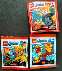 Lego Avengers 4 minifigure Loki, Iron Man, Captain