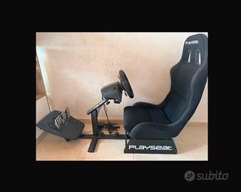 postazione simulatore di guida playseat+logitech