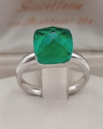 anello argento 925 smeraldo colombiano val. 15000$