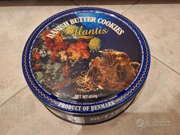 Scatola Vintage Biscotti Danesi Vuota "Atlantis"