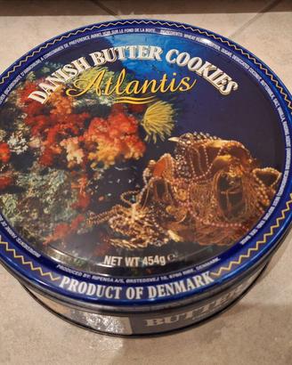 Scatola Vintage Biscotti Danesi Vuota "Atlantis"