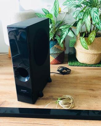 Sharp soundbar 2.1 con subwoofer 100w totali