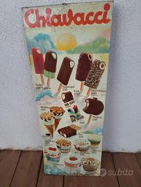 Tabella Pubblicitaria Metallo Gelati CHIAVACCI 