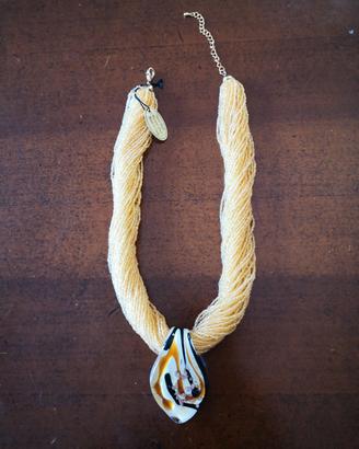 Collana vetro autentico Murano certificato 
