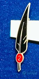 Spilla alpini penna con nappina