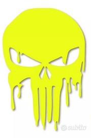 adesivi sticker The Punisher melted skull 2 sizes