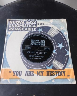 Flexi-disc 45 giri Benny Silver–You are my destiny