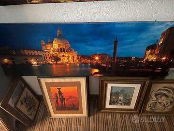 Quadro Venezia con luci LED – 140×45 cm – 65 €