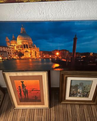 Quadro Venezia con luci LED – 140×45 cm – 65 €